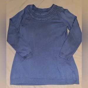 Liz Claiborne | Blue Tunic Sweater